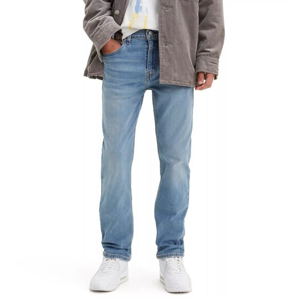 Levis Premium 502 Jeans Mens Blue Denim Tapered Fit Stretch Modern Size 30x32 - Picture 1 of 13
